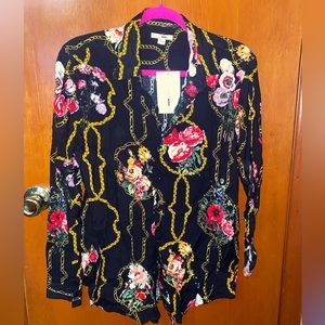 Male long sleeve printed shirt